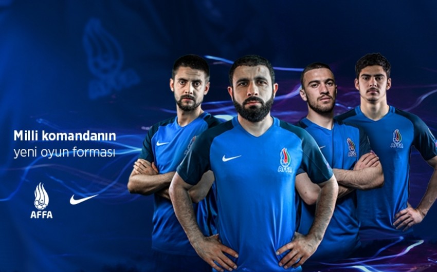 Azərbaycan milli komandasının yeni formaları nümayiş olunub