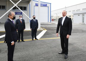 Президент принял участие в открытии Гаджигабульского промышленного квартала - ОБНОВЛЕНО