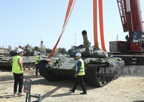 Ermənilərin “qələbə” simvolu olan tank Bakıya gətirilib, Hərbi Qənimətlər Parkında yerləşdirilib - YENİLƏNİB