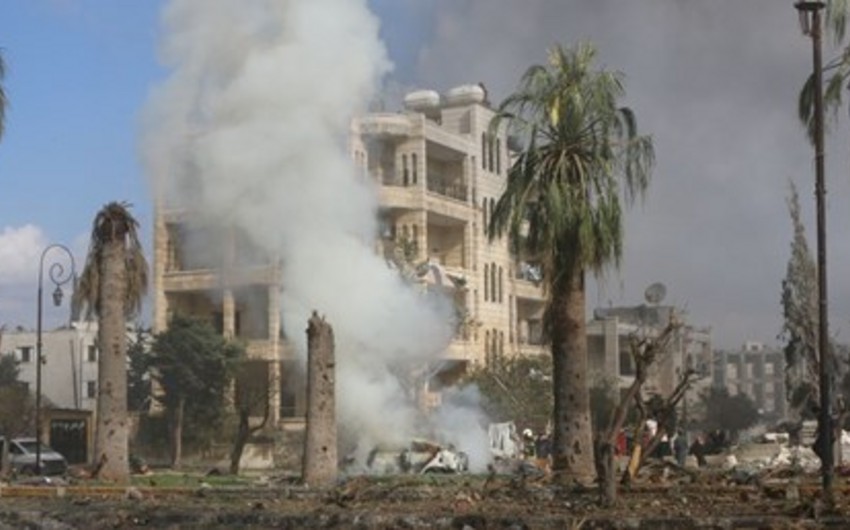 Suriyanın İdlib şəhərində partlayış törədilib, 15 nəfər ölüb, 30 nəfər yaralanıb