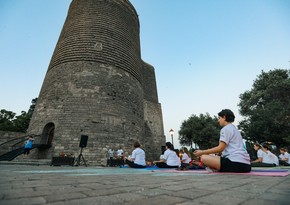 Yoga at Maiden Tower: Embassy of India promotes wellness in historic Baku