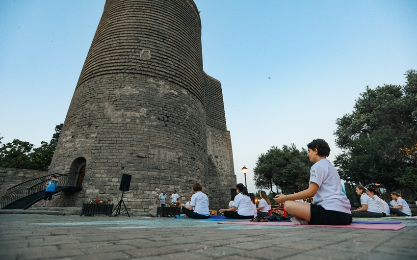 Yoga at Maiden Tower: Embassy of India promotes wellness in historic Baku