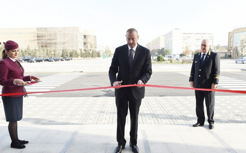 Президент Ильхам Алиев принял участие в открытии Комплекса Сумгайытского железнодорожного вокзала