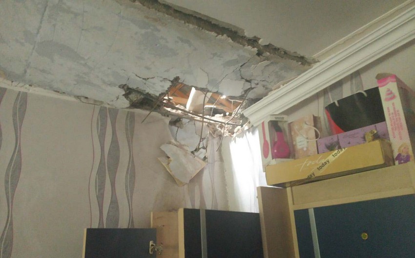 House in Goranboy region destroyed by Armenian shell