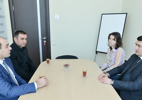 Head of Azerbaijani Diaspora in Ukraine visited Report News Agency - PHOTOS