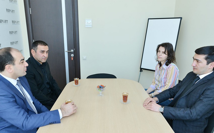 Head of Azerbaijani Diaspora in Ukraine visited Report News Agency - PHOTOS