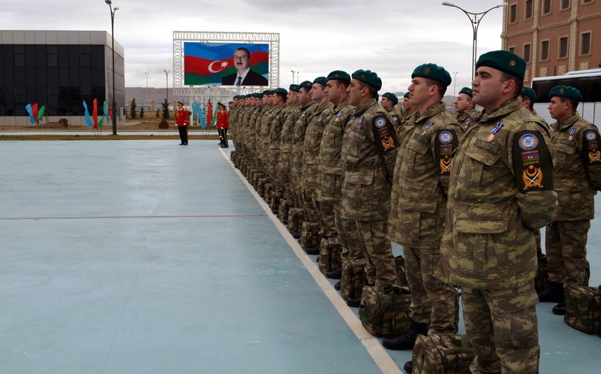 Группа азербайджанских миротворцев вернулась из Афганистана на Родину