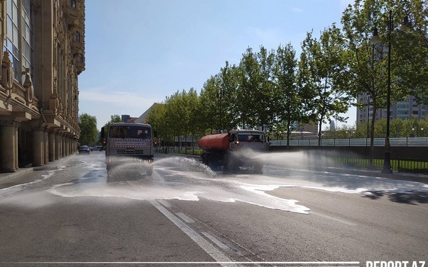 Baku to disinfect streets again