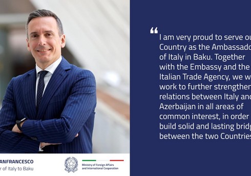 Назначен новый посол Италии в Азербайджане