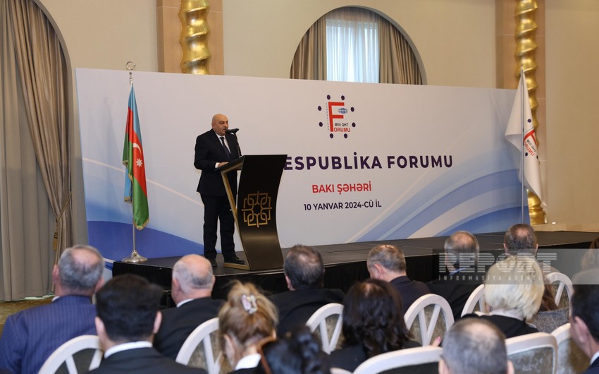 Azerbaijan National NGO Forum accepts statement of support for Ilham Aliyev in presidential elections