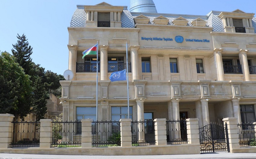 UN Office in Azerbaijan lowered flags in memory of Kofi Annan