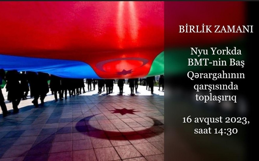 Azərbaycanlı gənclər BMT-nin mənzil-qərargahının qarşısında dinc aksiya keçirəcək