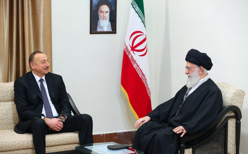 Президент Ильхам Алиев встретился с Верховным лидером Ирана