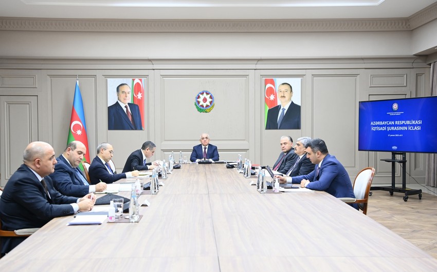 Прошло первое заседание Экономического совета Азербайджана
