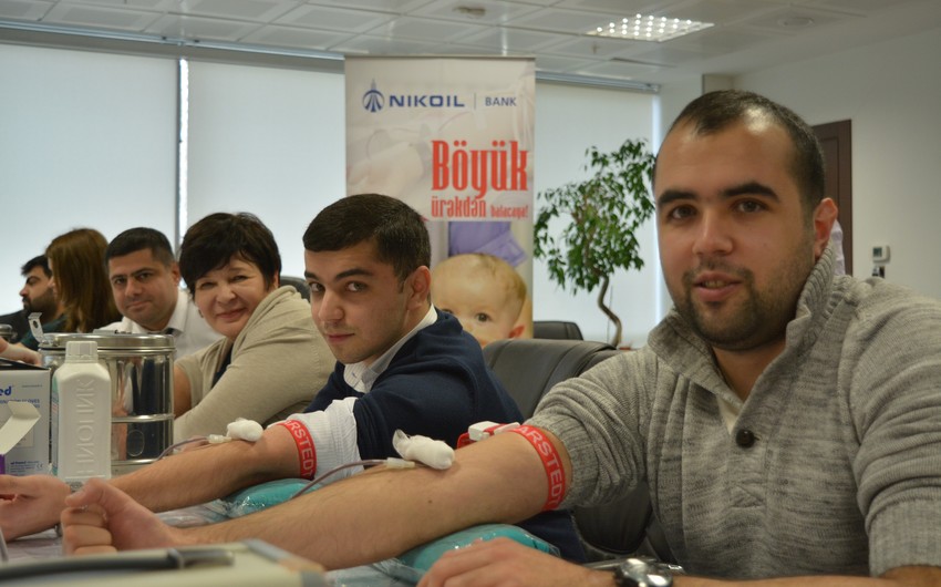Nikoil Bank провел очередную акцию по сдаче донорской крови