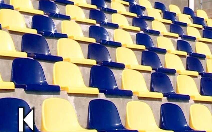 ​Gəncə şəhər stadionunda oturacaqların yenilənməsinə başlanılıb