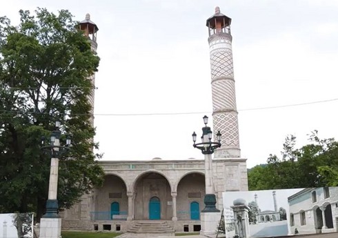 В трех мечетях в Шуше ведутся ремонтно-реставрационные работы - ВИДЕО