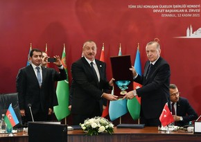 President Ilham Aliyev receives Highest Order of Turkic World