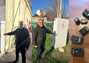 Bakıda binaların elektrik paylayıcı qutularından oğurluq etməkdə şübhəli bilinən şəxs saxlanılıb