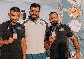 Azərbaycanın çimərlik güləşçiləri Yunanıstanda iki medal qazanıblar