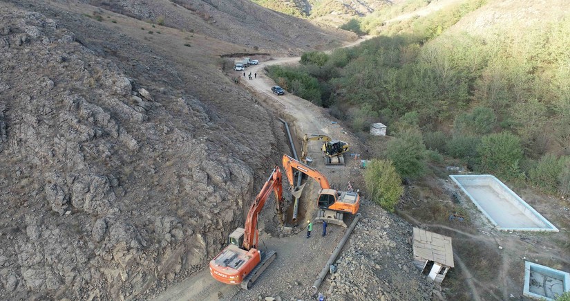 Şuşanın içməli su təchizatı sisteminin yenidən qurulmasına başlanılıb