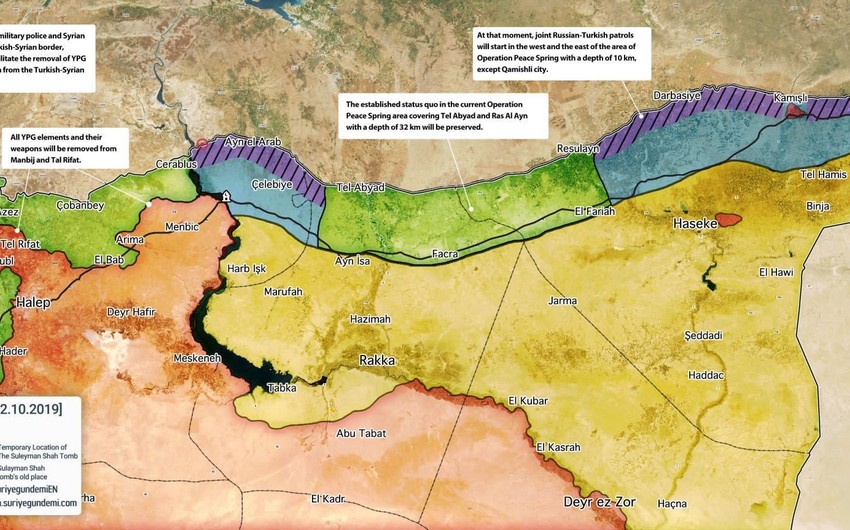 Suriyada yol xəritəsi - Türkiyənin ərazi bütövlüyü, təhlükəsizliyinin təmini - ŞƏRH
