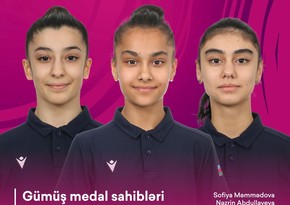 Азербайджанские гимнастки завоевали серебряную медаль на турнире в Румынии