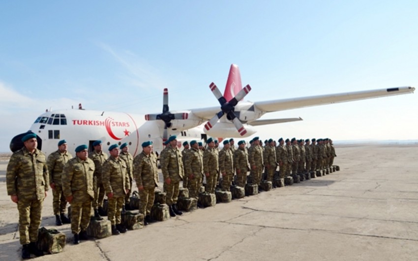 A group of Azerbaijani peacekeepers leave for Afghanistan - VIDEO