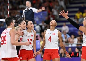 Paris-2024: Türkiyənin voleybol millisi bürünc medal uğrunda matçda məğlub olub