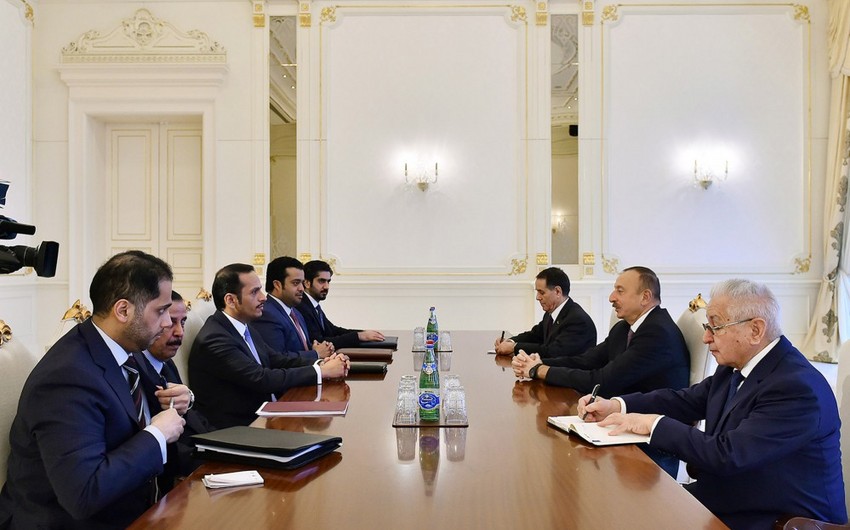 President Ilham Aliyev received delegation led by Qatari Foreign Minister - UPDATED