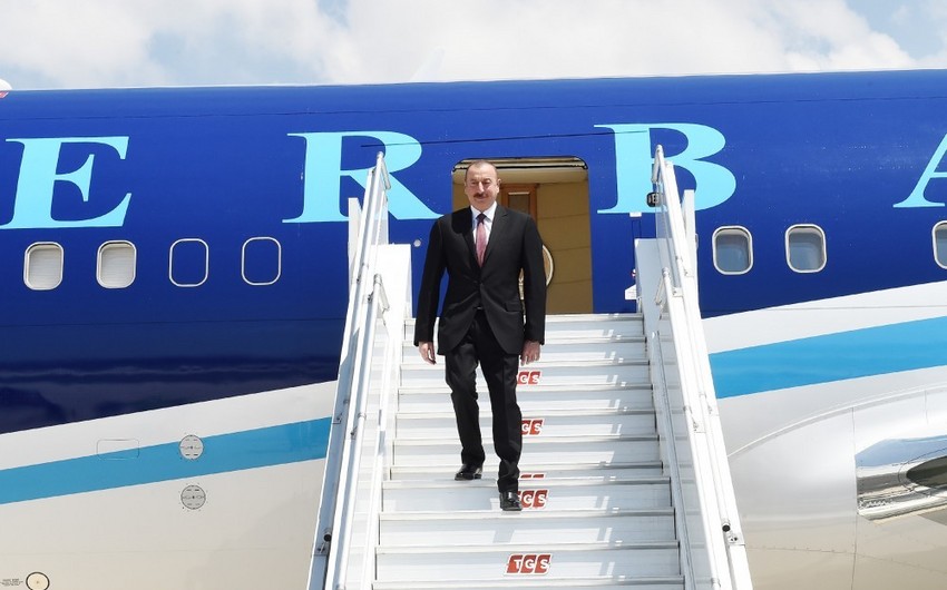 Президент Азербайджана Ильхам Алиев прибыл в Турцию
