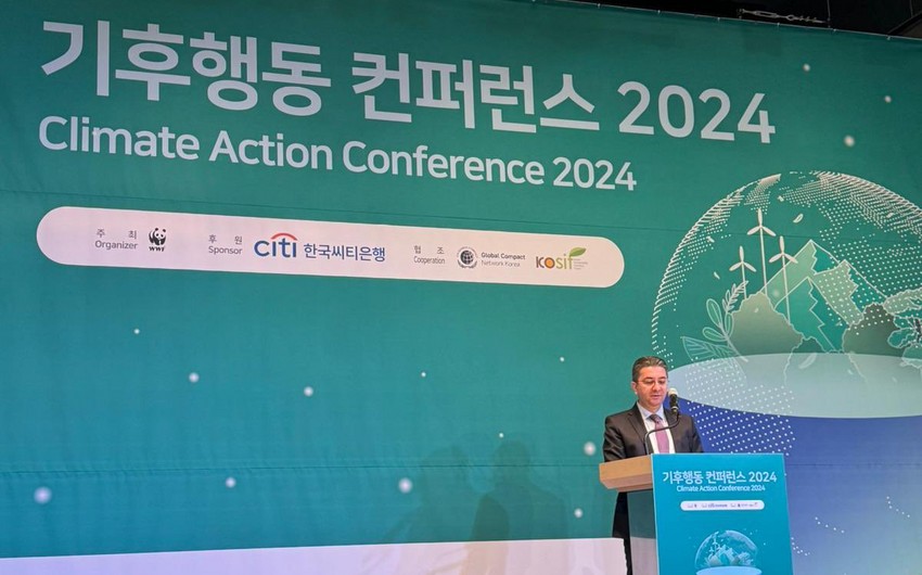 Посол Азербайджана рассказал о подготовке к COP29 на конференции, прошедшей в Корее