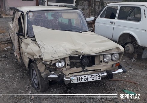 В Кюрдемире столкнулись два автомобиля, есть пострадавшие