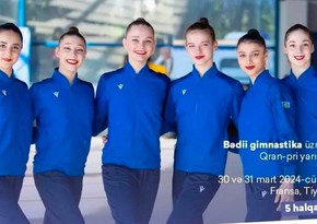 Azerbaijani gymnasts win gold medal at Grand Prix in France