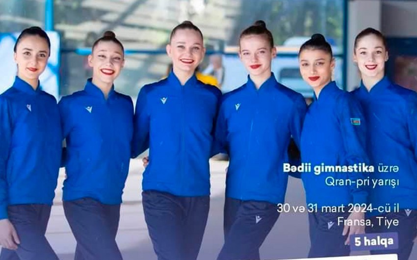 Azerbaijani gymnasts win gold medal at Grand Prix in France