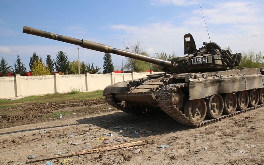 MN: Düşmənin xeyli sayda hərbi texnikası məhv edilib, 6 tank ələ keçirilib