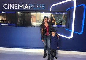 Daughter of Azerbaijani President with her son visits Cinema Plus