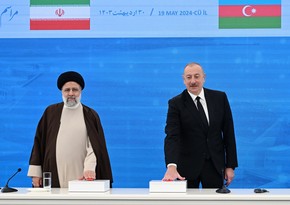 Azerbaijani, Iranian presidents attend ceremony to commission Khudafarin hydroelectric complex and inaugurate Giz Galasi hydroelectric complex