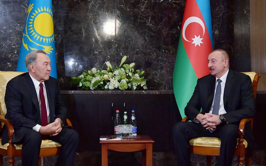 Президент Ильхам Алиев и Нурсултан Назарбаев провели телефонный разговор