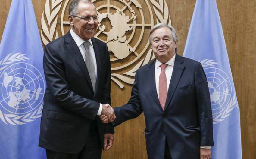 Состоялась встреча генсека ООН и главы МИД России