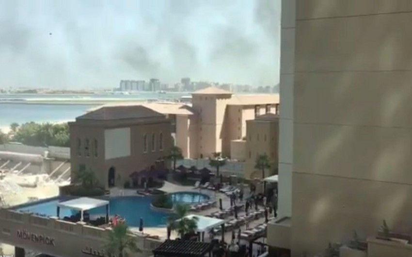 В Дубае загорелся отель