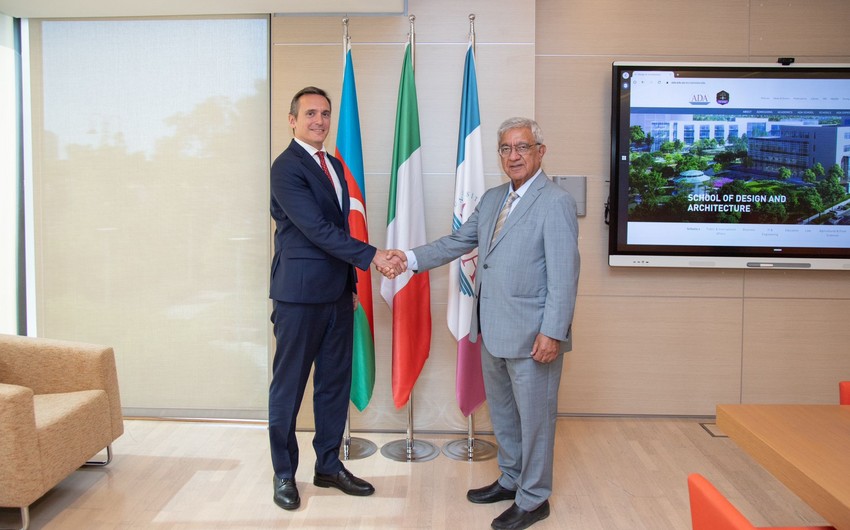 Italian ambassador to Azerbaijan meets with rector of ADA University