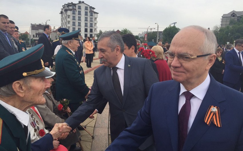Посол Азербайджана принял участие в церемонии празднования Дня Победы в Кишиневе