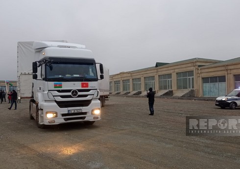Из Гянджи в Турцию отправлено еще 3 тыс. тонн гумпомощи  