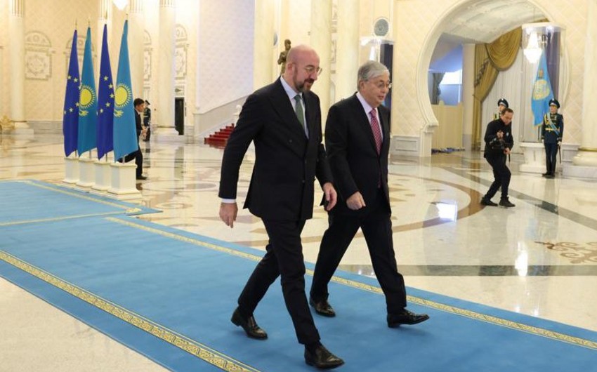 Charles Michel meets with President Tokayev 