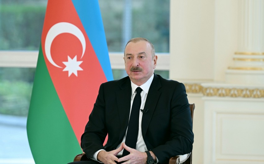 President Ilham Aliyev touches upon Western Azerbaijan issue in TV interview