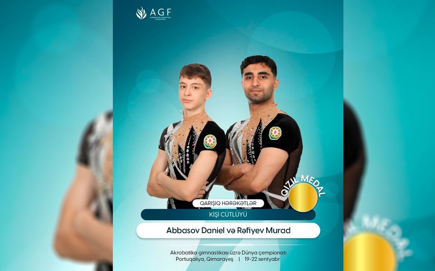 Azerbaijani acrobatic gymnasts crowned world champions