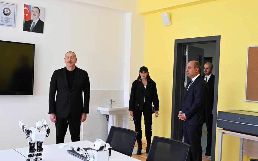 President Ilham Aliyev attends opening of Mehdi Mehdizada Secondary School in Jabrayil