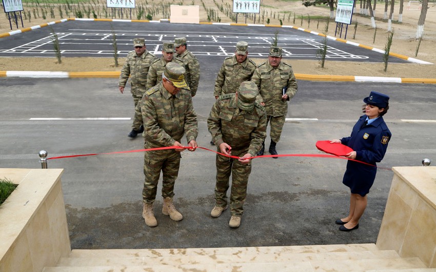 Opens a new residential complex of Azerbaijan Air Defense Unit