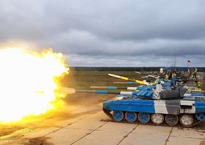 Азербайджанские танкисты продолжают подготовку к конкурсу Танковый биатлон